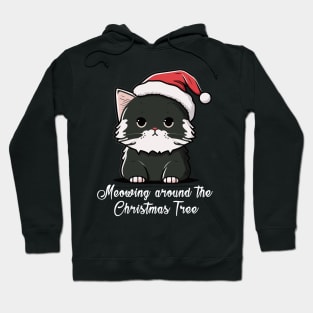 Cute Ugly Christmas Cat Gift Funny Cat Christmas Hoodie